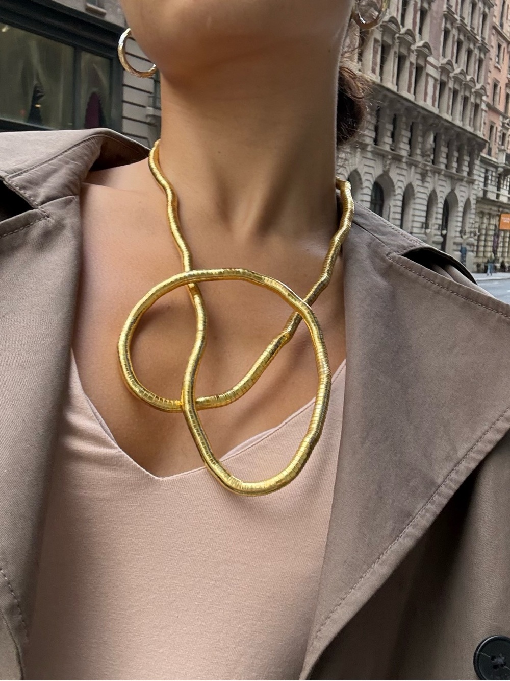 Gold Moldable Necklace – Women Jewelry